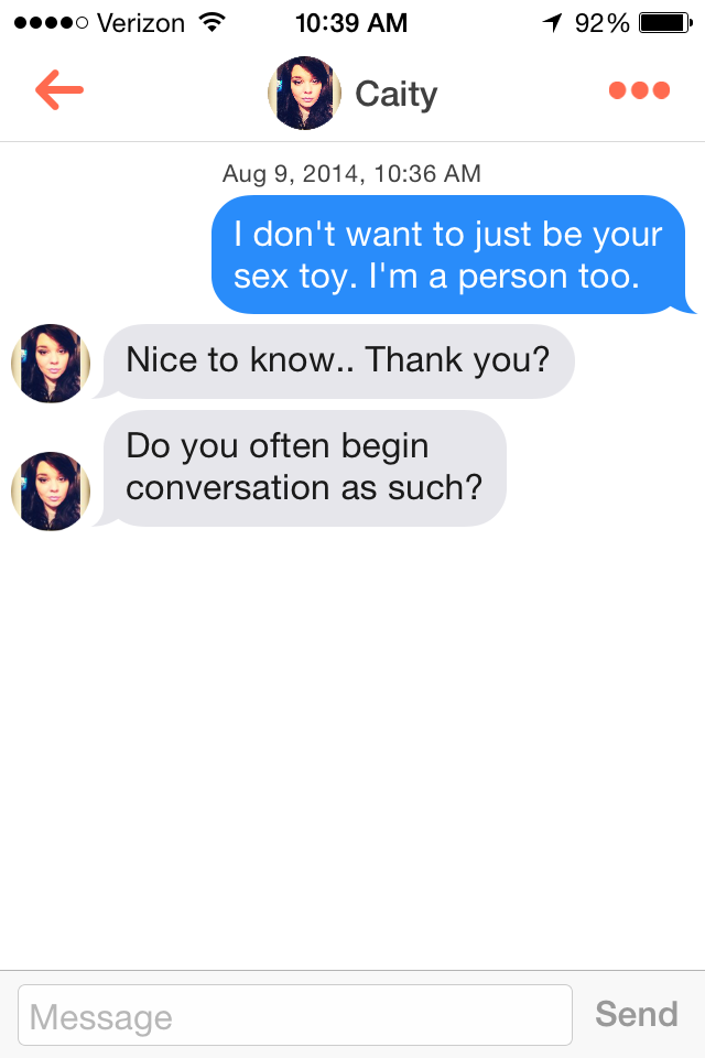 How to start a conversation on snapchat from tinder
